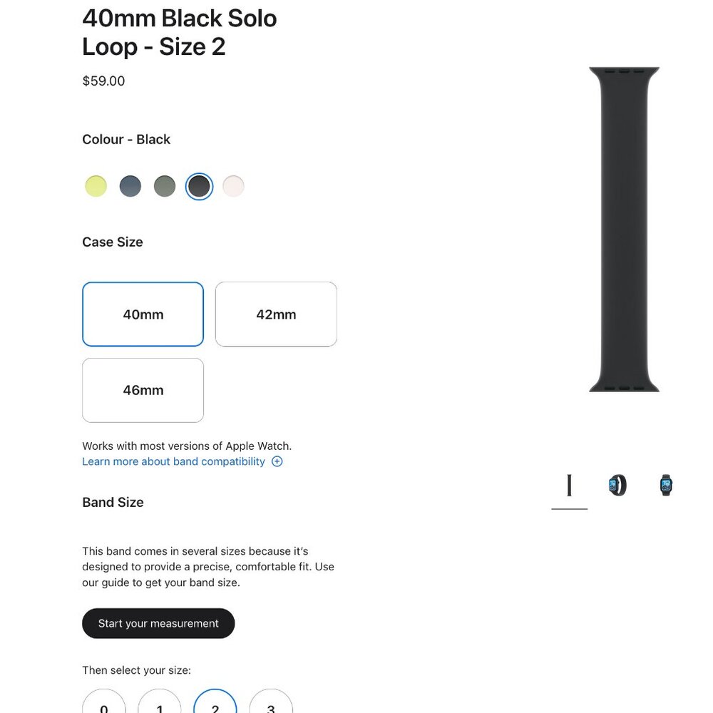 Apple Watch Band Size 2 (kids)